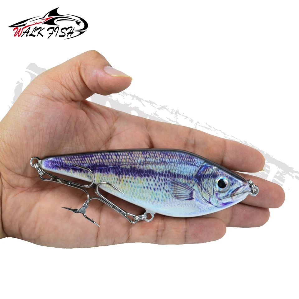WALK FISH-señuelo de pesca de 75/90/120/150/mm, Jerkbait, Popular, duro, Crankbait, muskkie - imagen 2
