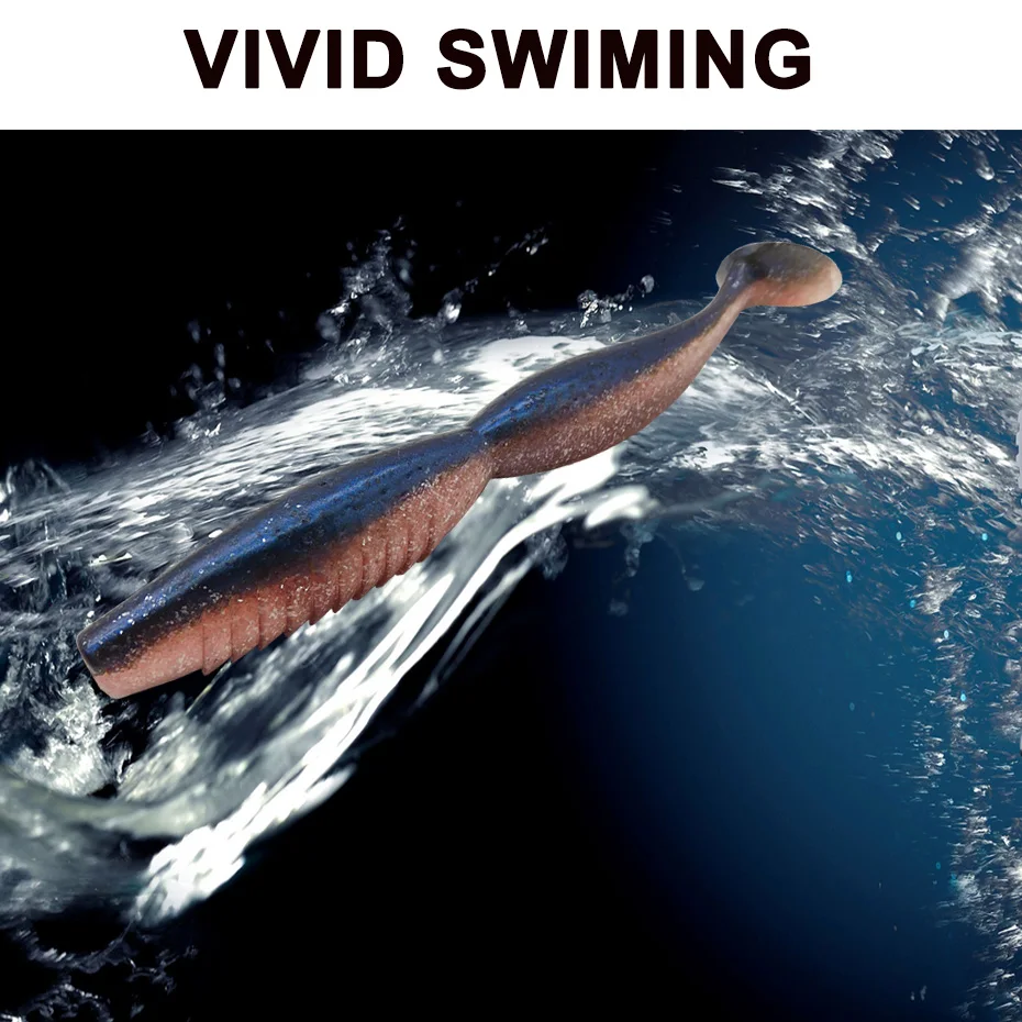 Señuelos de Pesca KESFISHING, cebo artificial de silicona suave Spiner Shad de 4 y 5 pulgadas, el mejor Lucio de lubina, añade olor a pescado - imagen 3