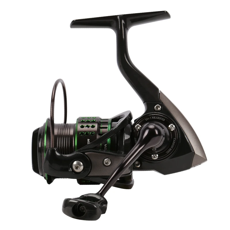 Carrete giratorio 1500s 800s 11BB, rueda de pesca de Metal 5,2: 1, bobina de línea de carbono de agua dulce de alta velocidad para barco Rock cuñas - imagen 5