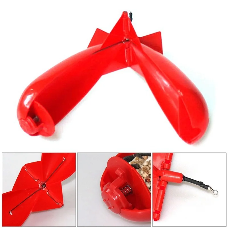 FLYSAND-bomba de bombeo para pesca de carpa, alimentadores de bolas, alimentador de cohete, soporte de cebo flotante, accesorios de aparejos - imagen 2