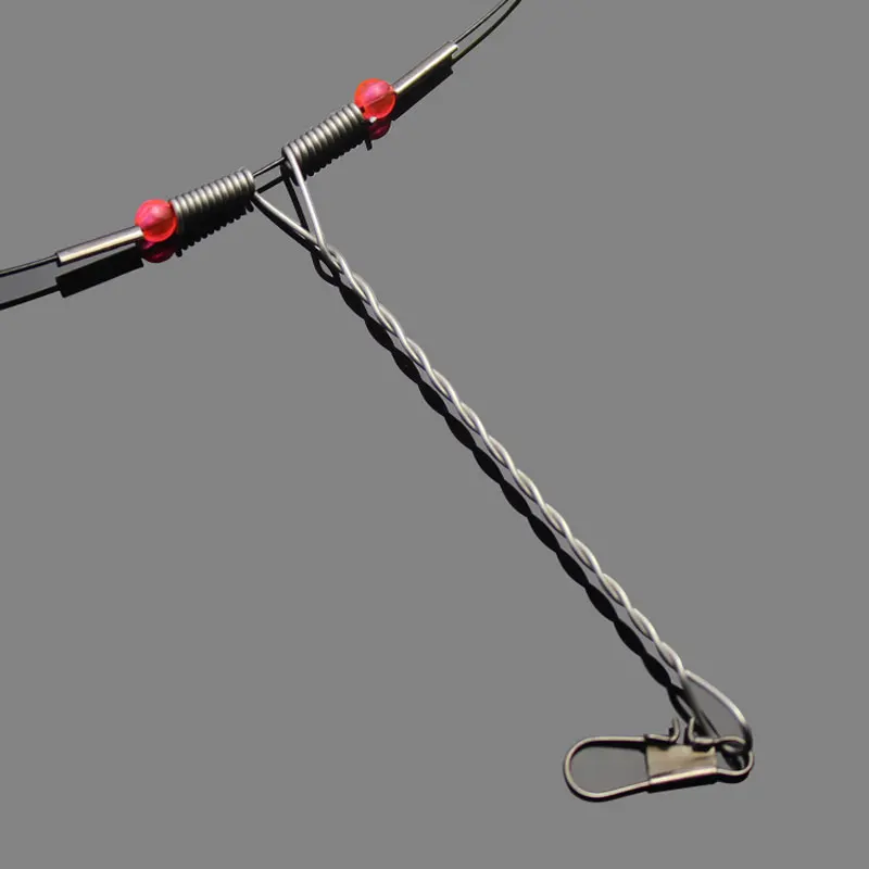 Aparejo Sabiki de equilibrio de 3 vías de acero inoxidable, aparejos de pesca de mar, tamaño 93cm, 0,6mm, en el agua del mar, no es fácil de oxidar, 4 Uds. - imagen 2