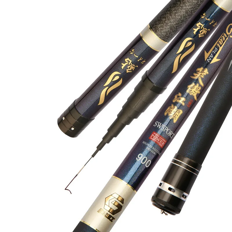 Caña De pescar superdura De fibra De carbono, aparejos De Pesca De carpa, sección larga, 8m-15m - imagen 4
