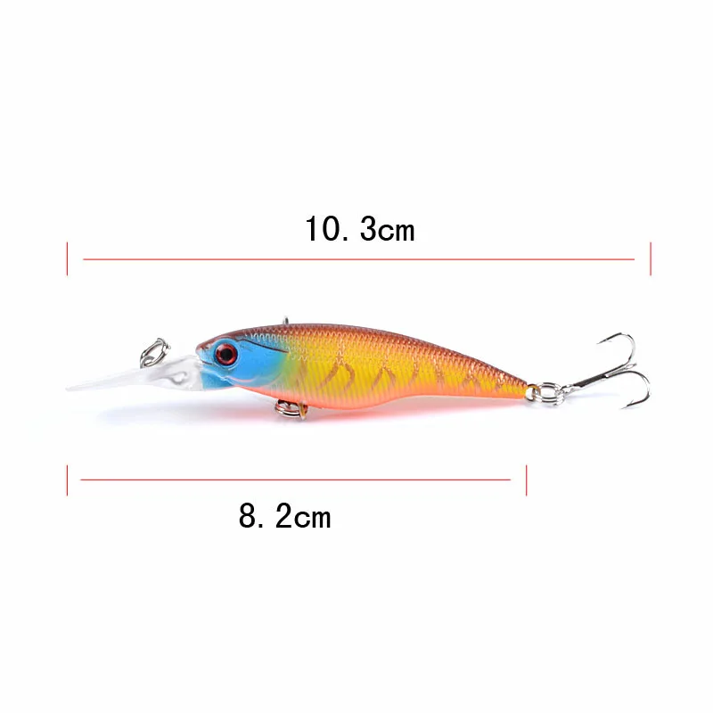 Wobbler Crankbait para perca – Señuelo artificial imitación pececillo - imagen 4