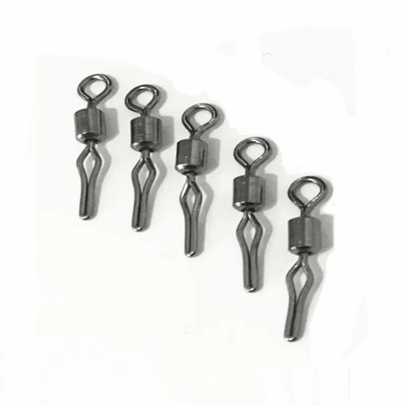 500 unids/lote rodamiento de bolas giratorio anillos sólidos conector océano barco carpa aparejos de Pesca ganchos enlace rápido Pesca señuelo Accesorios - imagen 5