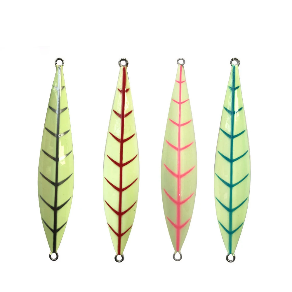 Anzuelos de Metal para pesca vertical, señuelo luminoso de caída lenta, con ganchos que se hunden - imagen 3