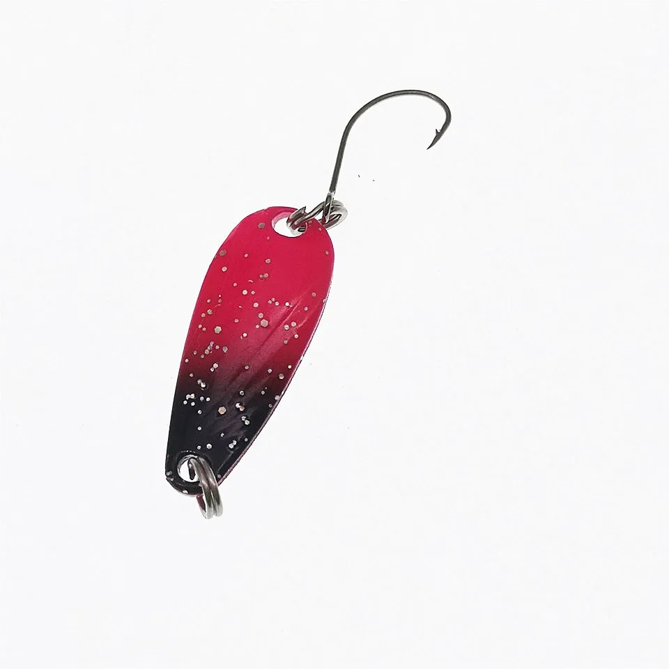 Señuelo tipo cuchara giratoria para Pesca de trucha, 3g, señuelos de Metal de cobre, anzuelo único, cebo duro Artificial, 1 Uds. - imagen 4