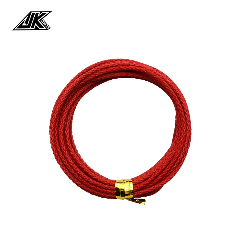 JK KBC-Línea de asistencia trenzada fuerte de Kevlar, sedal de pesca rojo de 8 hebras, señuelo de asistencia de anzuelo Jigging de encuadernación, 100/150/190/310LB - imagen 3