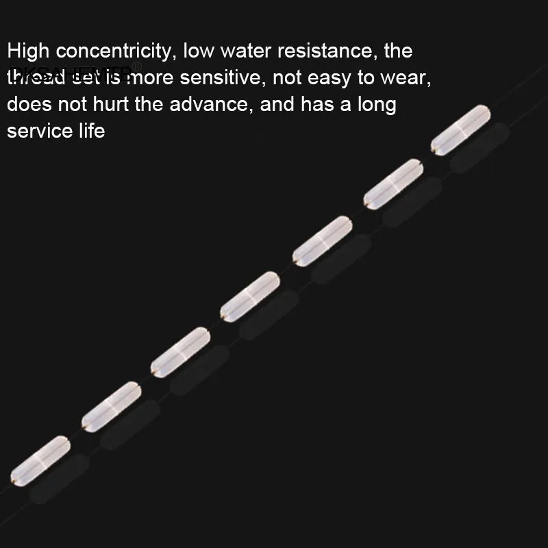 5 uds pesca tapón de silicona de flotador de la línea de pesca se detiene Space Bean pesca cebo accesorios MJ - imagen 4