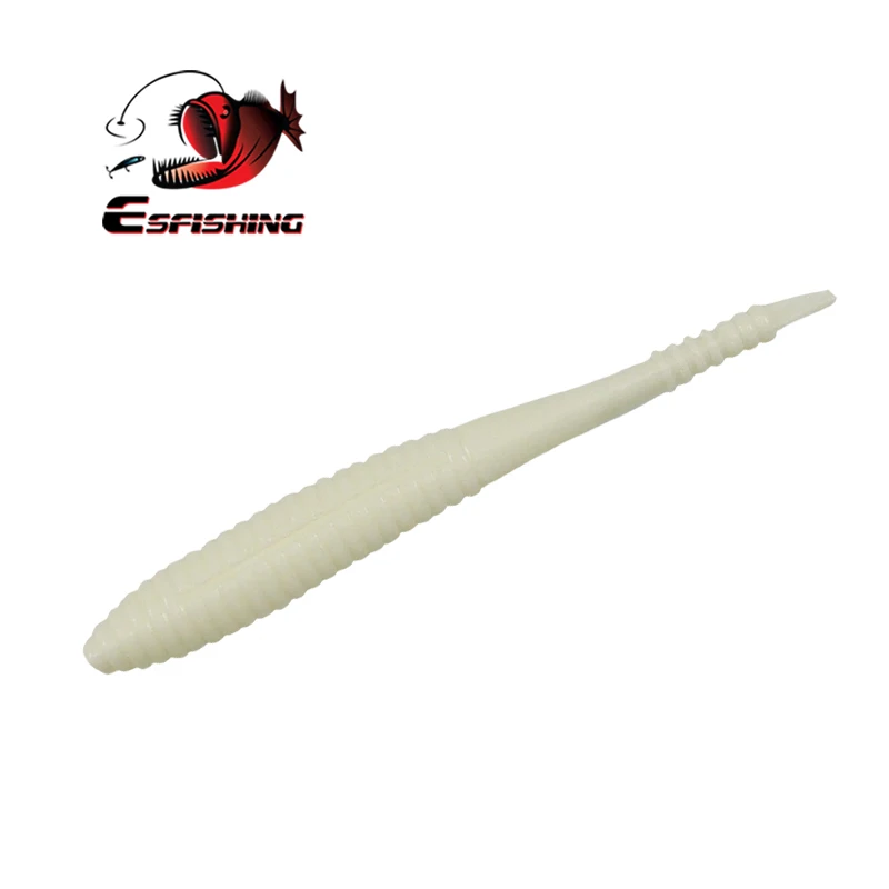 KESFISHING-señuelo de Pesca S Shad de 90mm, Wobblers, cebo suave de silicona, para Pesca de lubina, Lucio, Tourt, gusano, oscilante, olor a Camarón - imagen 5