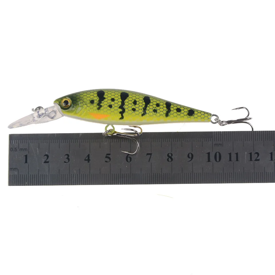 Señuelo de Pesca de pececillos, anzuelos de Pesca de 10CM y 10G, aparejos Wobbler, Crankbait, cebo duro Artificial de Japón, Swimbait, 1 unidad - imagen 5