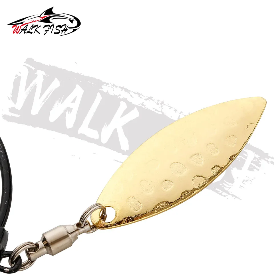 WALK FISH-anzuelos de pesca Offset con cuchara de Metal, cabeza de plantilla, 2g-9g, anzuelos de manivela ancha para señuelos blandos, anzuelos giratorios - imagen 4