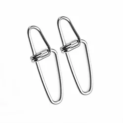 50 unids/lote fortalece el conector de pesca Pin rodamiento giratorio de acero inoxidable barril de pesca giratorios gancho señuelo Accesorios