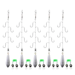 Anzuelos con giratorio T-5 a T-13 – Pack para pesca agua salada