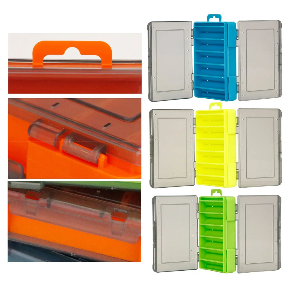 Handige dubbelzijdige visgereidoos 12-compartimenten Visaas Lokken Haak Opbergdoos Visaccessoires Plastic opbergkoffer - imagen 2