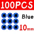 100pcs 10mm Blue