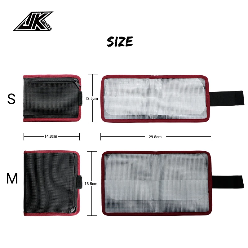 Bolsa de pesca con cebo de Metal de gran capacidad JK, una variedad de colores disponibles, bolsa de aparejos de pesca impermeable, bolsa de herramientas de protección de pesca - imagen 3