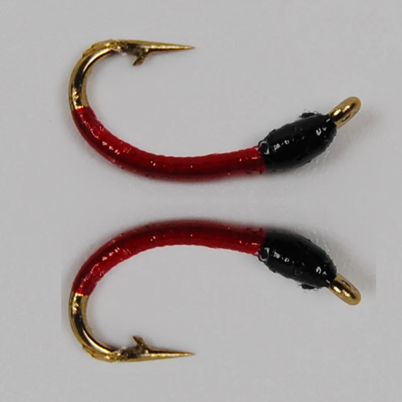 ICERIO-SEÑUELOS de pesca con mosca, 6 unidades, Larva, ninfas, trucha, #14 - imagen 2