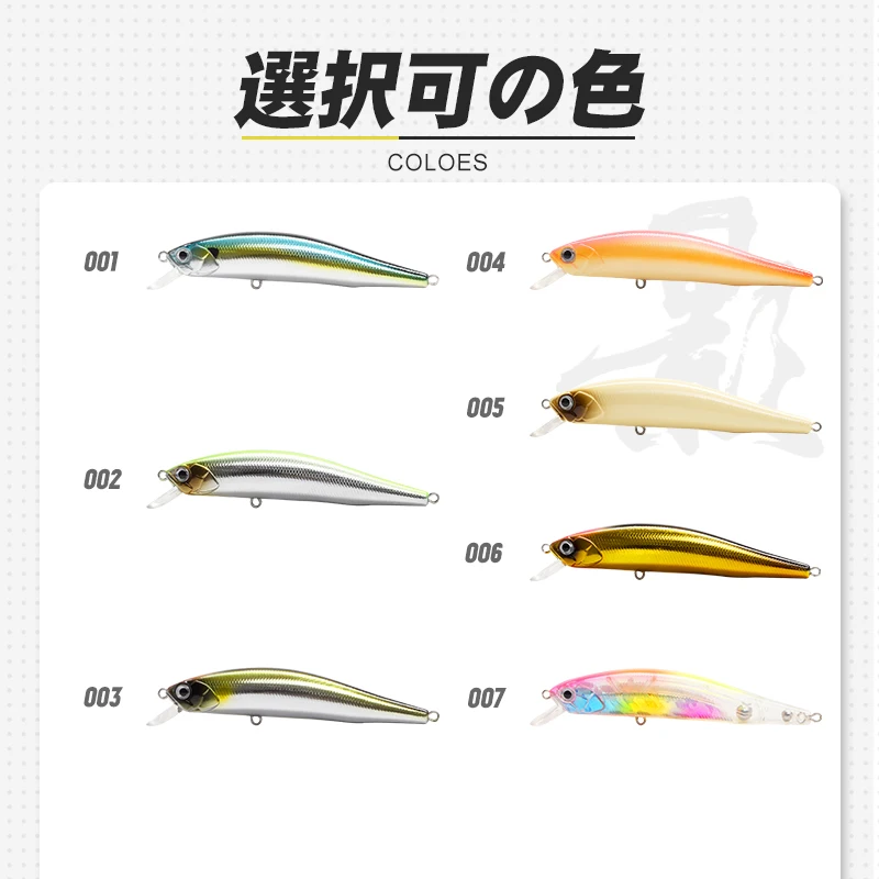 D1 Minnow Fishing Lure 95mm 12.5g Floating Artificial Wobblers Hard Bait for Bass Trout 2020 Jerkbait Fishing Tackle DT5011 - imagen 5