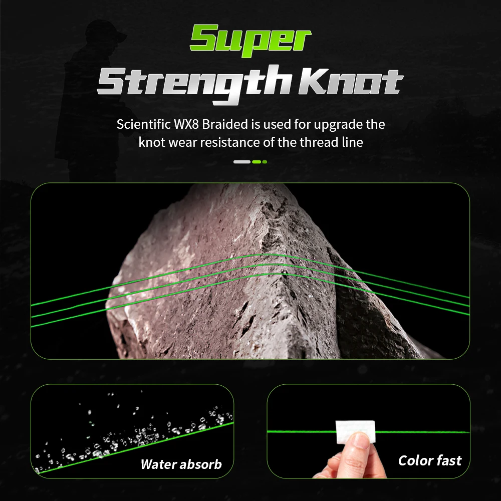 SOLOKING 100M/150M 8 hebras Micro hilo de pescar con mosca hilo de pescar trenzado para carpa lubina trucha PE multifilamento - imagen 4