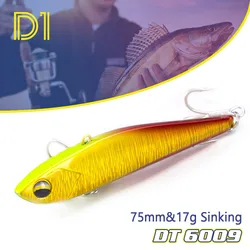 D1 Señuelos Wobblers 75mm 17g para Lucio – Pesca hundida