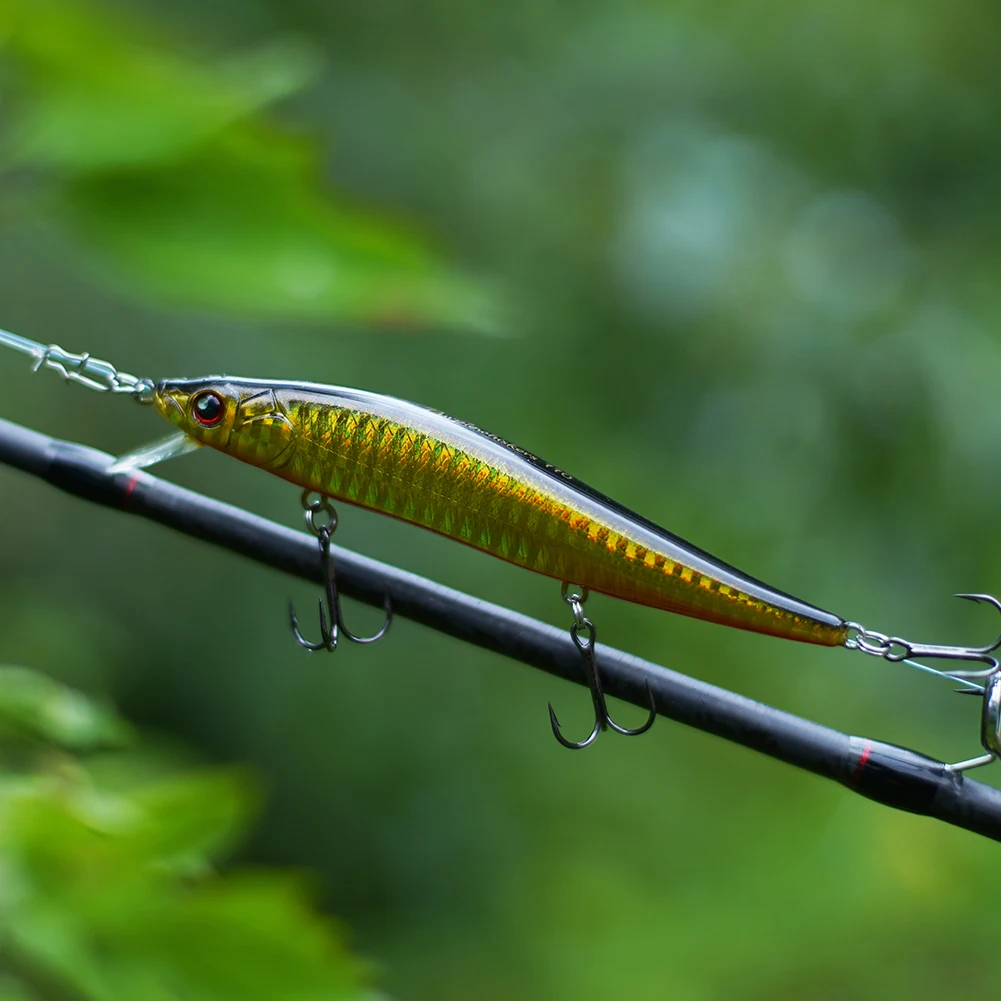 BassLegend-señuelo de pesca flotante, pececillo Jerkbait Crankbait, Lucio, 110F, 110mm, 14,5g - imagen 4
