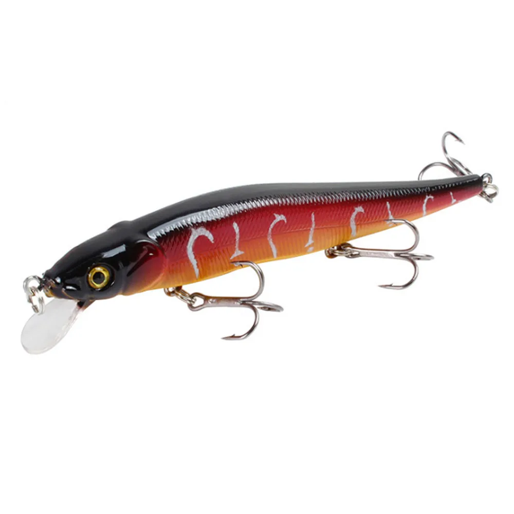 Señuelo de Pesca Wobbler, cebo de plástico Artificial de calidad flotante, ojos duros 3D, pececillos, Crankbait, Japón, 11,5 cm, 14g, 1 unidad - imagen 5