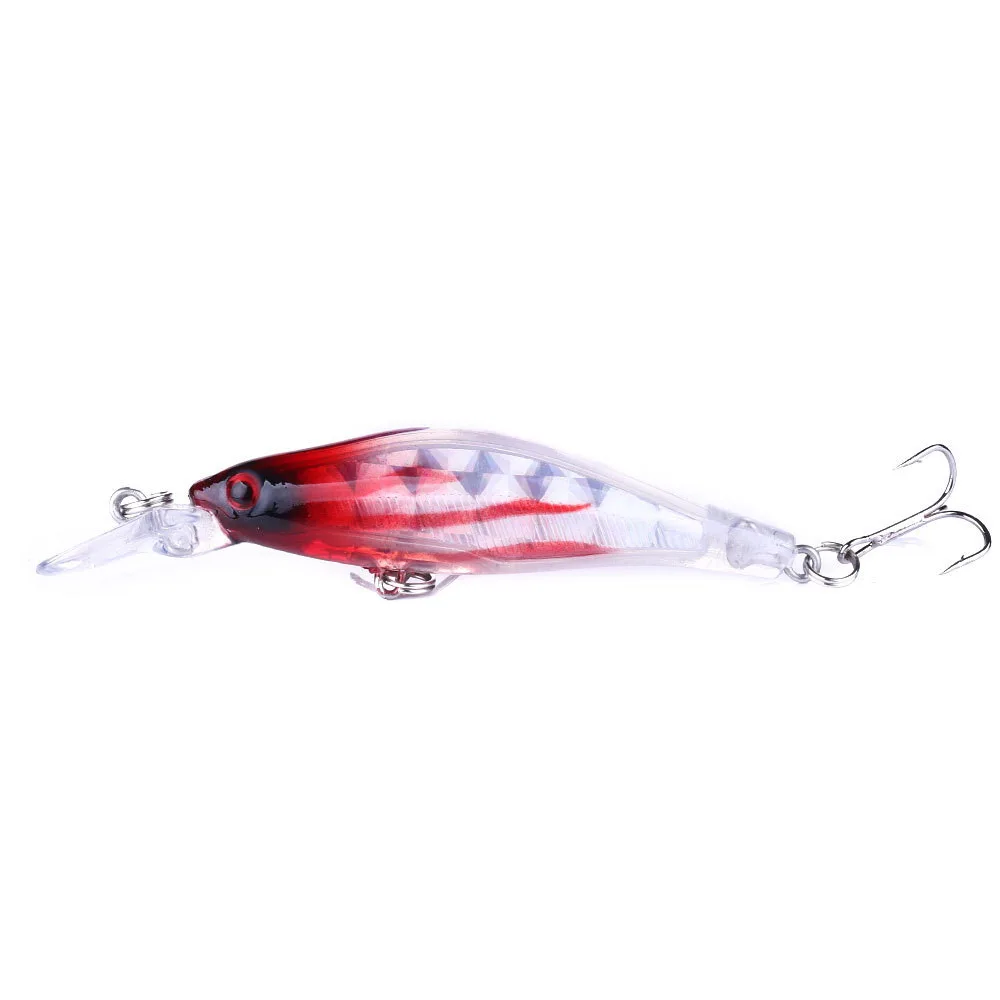 Señuelos de Pesca Minnow, aparejos de pesca Wobbler de 6,3g y 80mm, 8 colores disponibles, cebos duros biónicos de buena calidad, anzuelos triples, 1 unidad - imagen 3