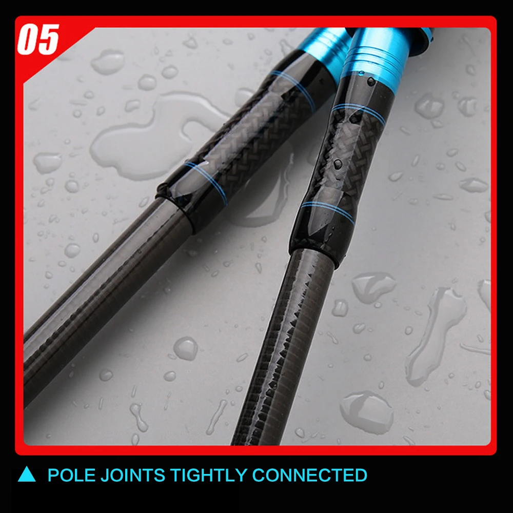 SIECHI-caña de pescar giratoria de carbono, 1,8 m, 2,1 m, 2,4 m, 30T, 3-50g - imagen 4