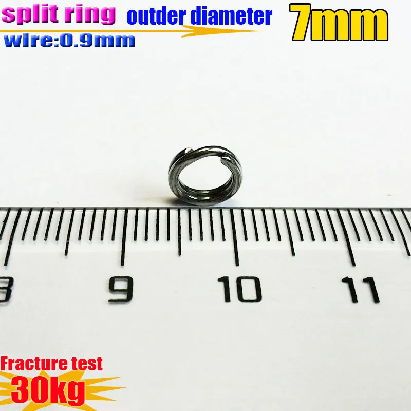 2025 nuevo anillo de señuelos de peces alambre aplanador 0,9mm * diámetro exterior 7mm Cantidad 500 unids/lote 304 acero inoxidable - imagen 5