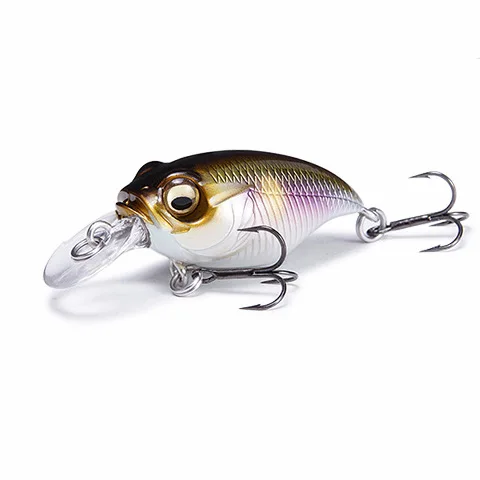 Crankbait-señuelo de Pesca de lubina, aparejos holográficos, señuelos de agua salada, manivela, 48mm/8g - imagen 5