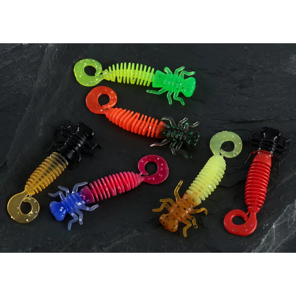 Señuelos Blandos Larva para Lubina, Perca y Trucha – Vinilo Flexible - imagen 5