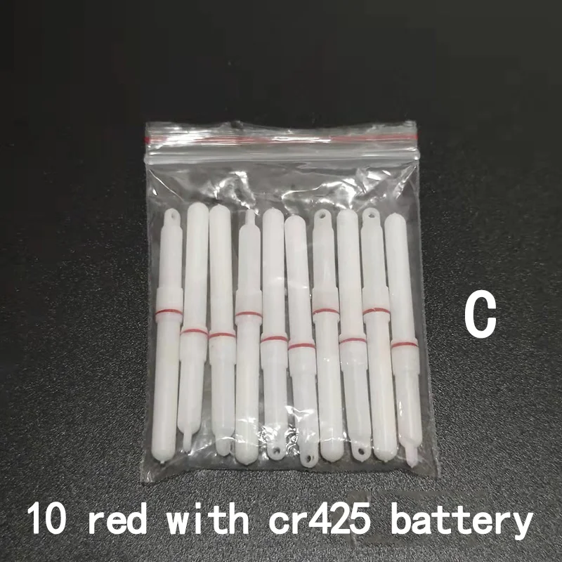red C and battery