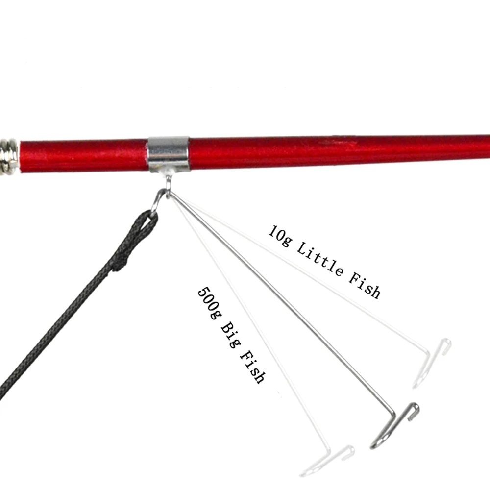 Caña de pescar telescópica automática, soporte de acero inoxidable con carrete, 63cm, alta calidad, mar, río, piscina - imagen 5