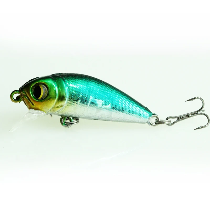 Señuelo de Pesca de pececillos, cebo duro de 47mm4,8g, Wobbler Jig Bait Crankbait, aparejos de Pesca de lubina a rayas, SwimBait, 1 unidad - imagen 5