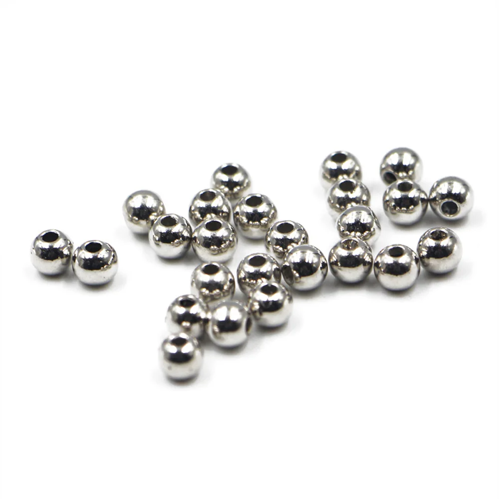 Cuentas de plástico galvanizado, Material de atado de moscas, aparejos de pesca, accesorios compuestos de lentejuelas, oro y plata, 3mm, 4mm, 5mm, 100 unidades por lote - imagen 5