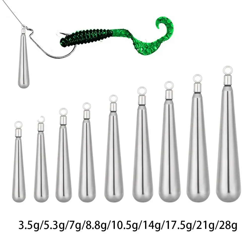 Plomos de pesca de tungsteno, Conector de gancho, pesas de pesca, accesorios de aparejos de pesca de fundición de liberación rápida, 0,6g-28g, 1 unidad - imagen 4