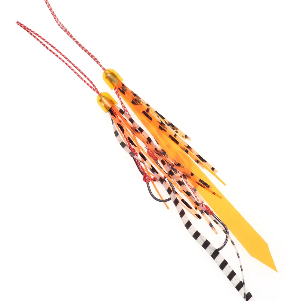 ICERIO-piezas de aparejos de pesca de agua salada, faldas pargo y mula de goma, suministros de mantenimiento, equipo de pesca, 20/50 Uds. - imagen 3