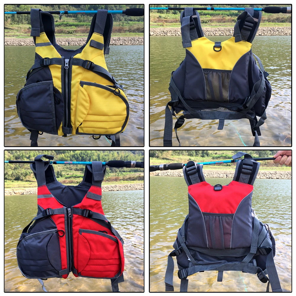 GHOTDA-Chaleco de seguridad para pesca, chaqueta de seguridad para natación, barco, chaleco deportivo - imagen 3