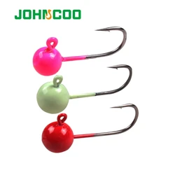 JOHNCOO anzuelos bola 1g-7g para lubina y señuelos suaves