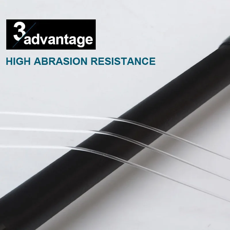 FLYSAND-sedal de pesca de 100M, hilo de fibra de carbono, monofilamento, revestimiento de fluorocarbono, 4.13LB-34.32LB - imagen 4