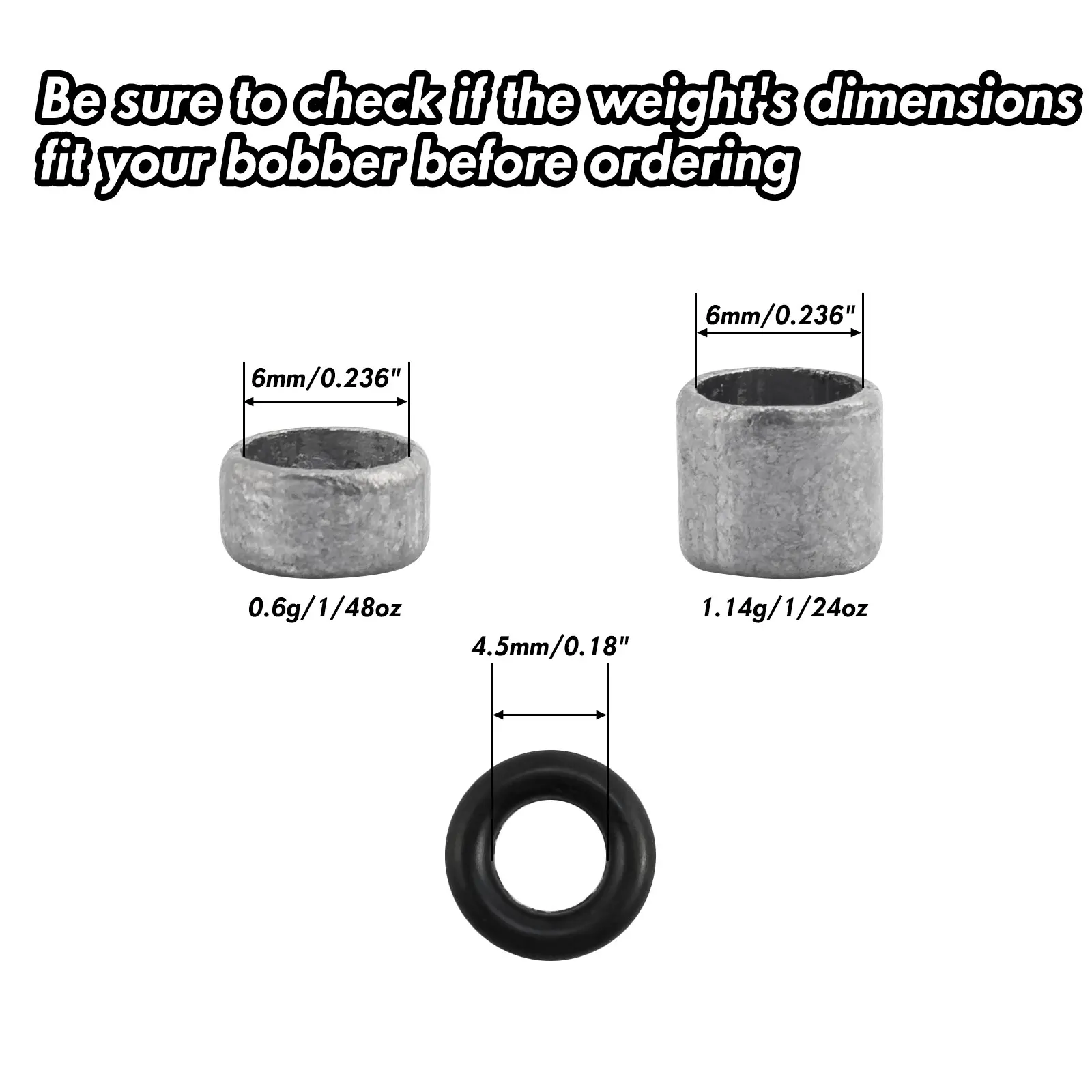 Controlador de ajuste de flotador de pesca, tapón de goma para flotadores antideslizantes de madera de Balsa, peso de plomo de pesca en agua salada, 20 piezas - imagen 3