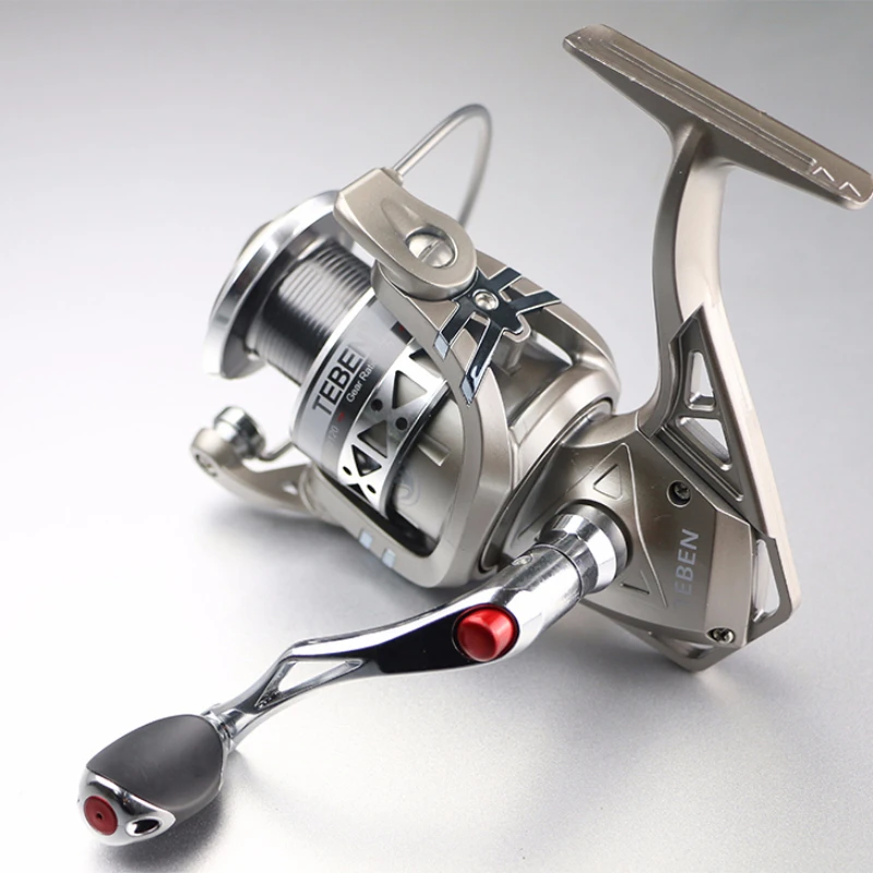 Rueda giratoria de Metal 5,2: 1, rueda de pesca intercambiable para mano izquierda y derecha, vaso de alambre, 8 rodamientos, carrete de pesca de Metal - imagen 4