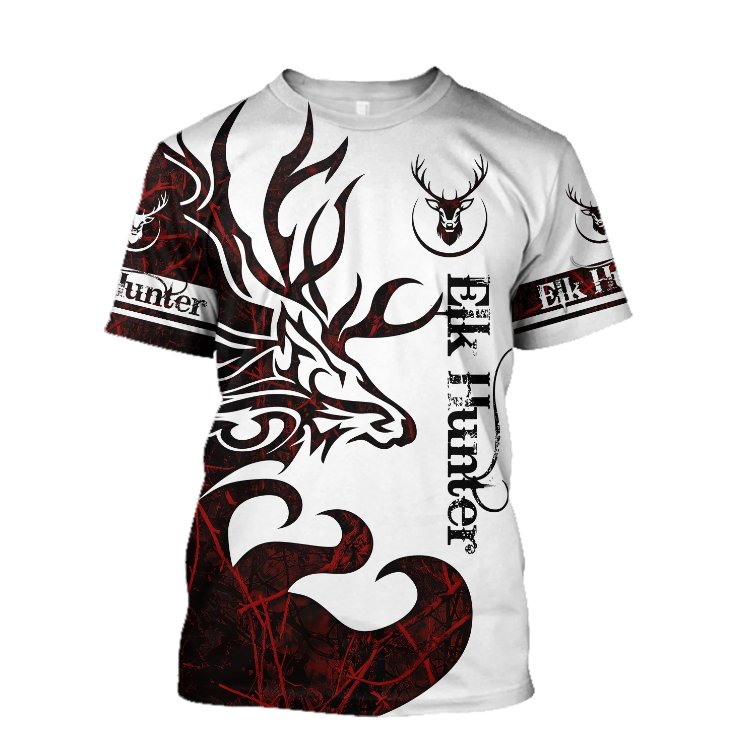 Camiseta Hipster para hombre, camisa de manga corta con estampado 3D de alce bonito, Harajuku, informal, Unisex, TX0169, verano 2021 - imagen 2