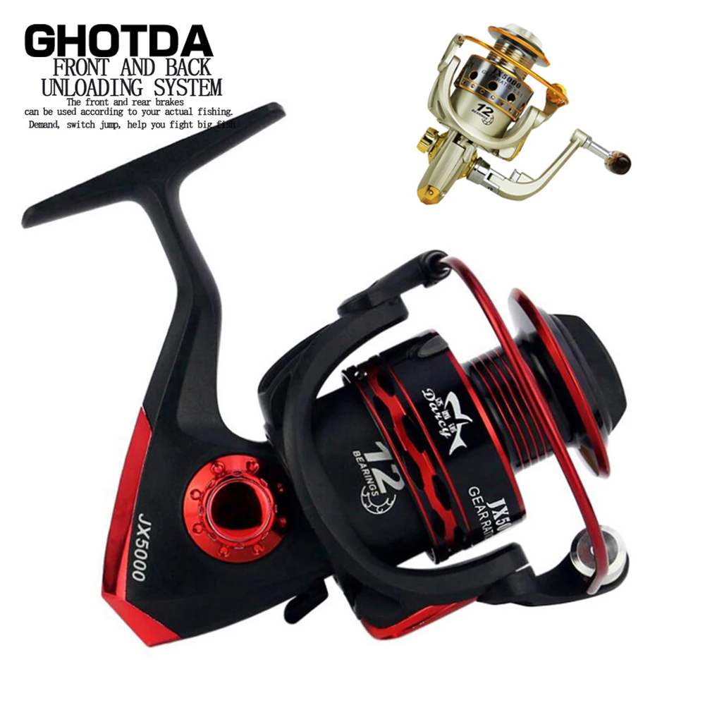 GHOTDA-carrete de vaso de alambre de aleación de aluminio clásico, serie Jx 1000, 2000, 3000, 4000, 6000, 7000, 5,5: 1 - imagen 5