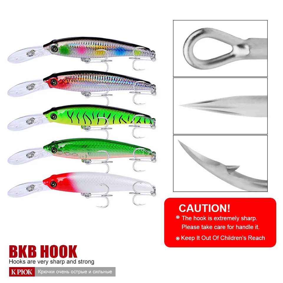 Señuelo de pesca Artificial, cebo de plástico con ojos 3D, 19,5 cm, 54g, Wobblers, para lubina, Crankbaits, 1 unidad - imagen 4