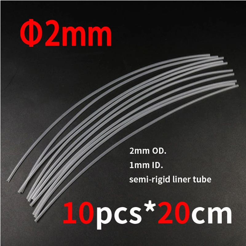 Wifreo 10pcs X 20cm Tube Fly Tying Tube Main Tube Semi-Rigid Liner Tubbing for Salmon Tube Fly Tying - imagen 3