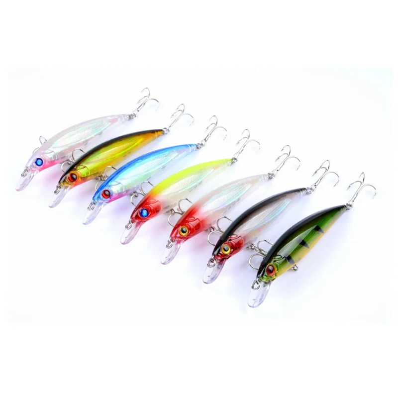 Mini Señuelos de Pesca flotantes Minnow Crankbait, cebo Artificial duro Swimbait, Wobblers de Lucio, 11cm, 13,4g, 1 unidad