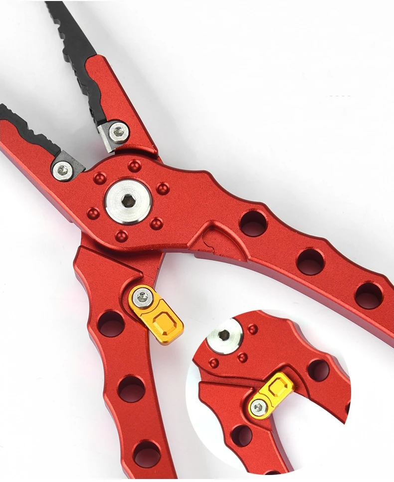 Alicates de pesca de anillo dividido, tijera de línea trenzada, cortador de señuelos, removedor de anzuelos, etc. Herramienta de aparejos de corte de pescado - imagen 5