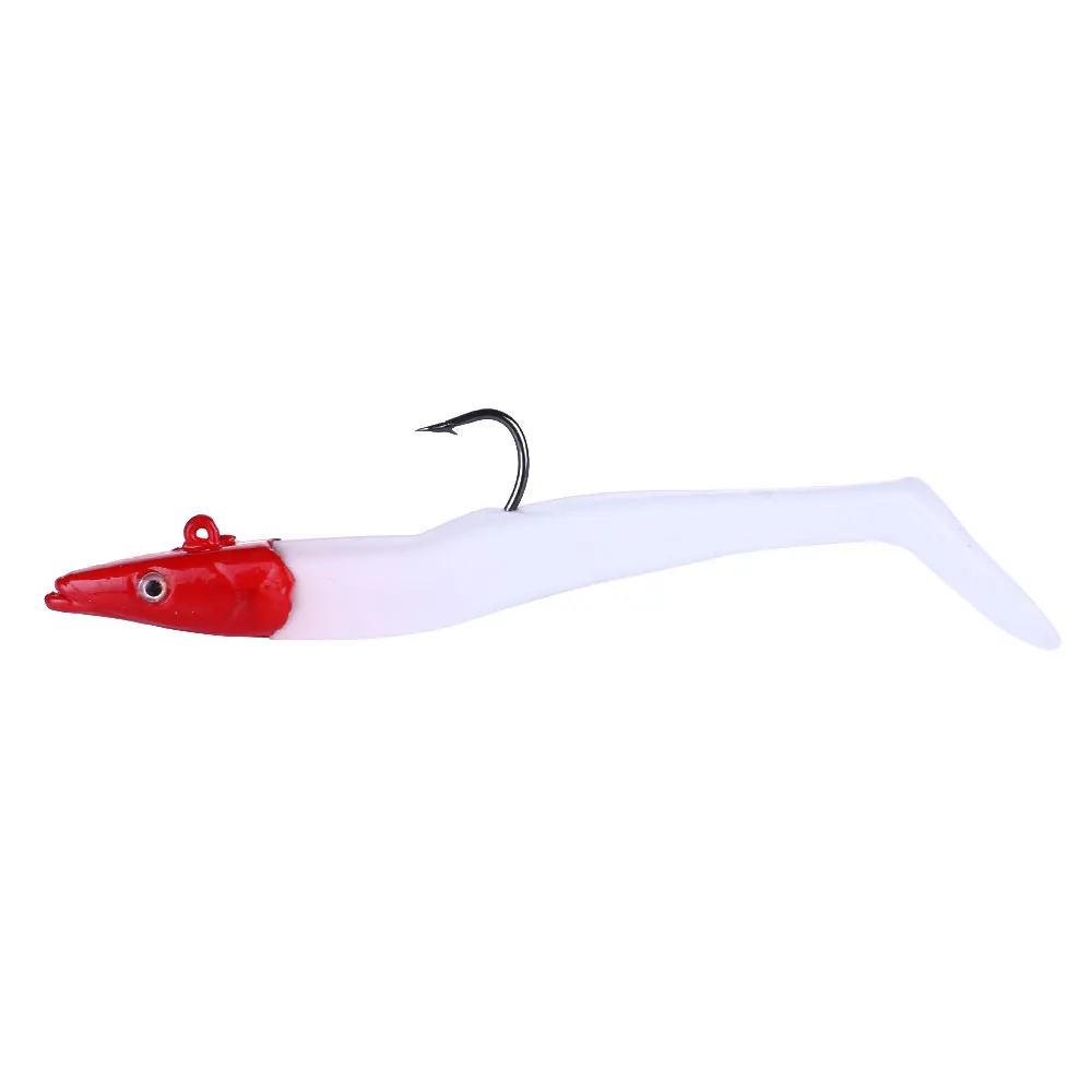 1 unidad 11cm 19g cabeza de anzuelo señuelo suave Wobblers cebo Artificial señuelo de pesca de silicona lubina dorada cebos blandos aparejos de pesca - imagen 5