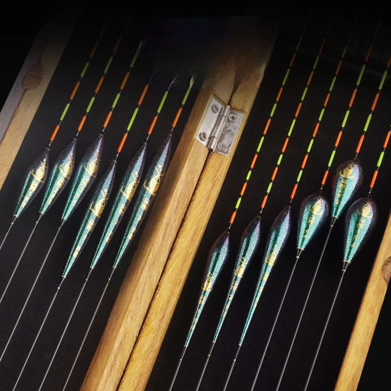 Juego de flotadores de carpa y Cruz, Kit de flotador Camaleón de alta sensibilidad, llamativo Cola gruesa, cola pequeña rota, Nano pez flotador, 12 piezas - imagen 4